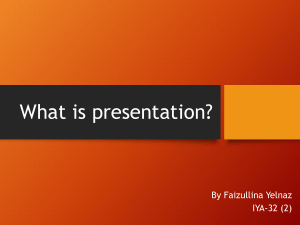 what is presentation 