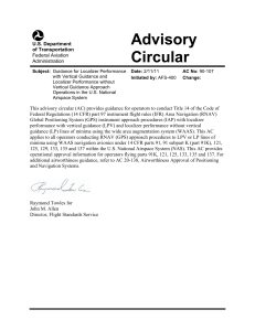 Advisory Circular 90-107 LPV & LP Approaches