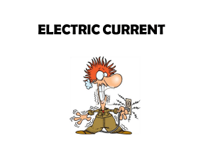 Electric Current lesson