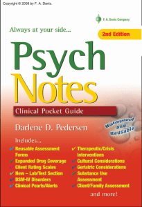 Psych Notes Clinical Pocket Guide