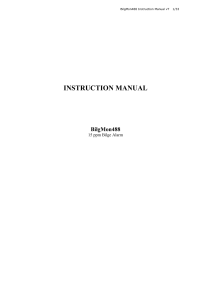 bilgmon488 instruction manual vT