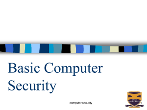 Basic Computer Security (2)