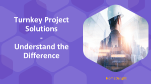Turnkey Projects Solutions - Understand the Difference-Homedelight