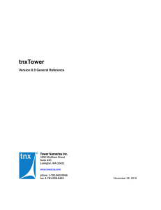 tnxTower 8.0 General Reference Guide