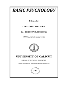 Basic Psychology - University of Calicut ( PDFDrive )