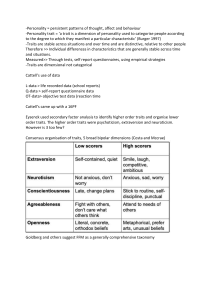 Personality SCALE