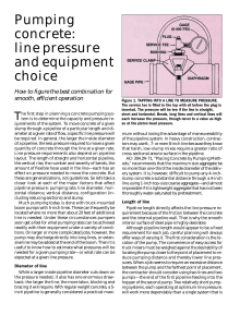 Concrete Construction Article PDF  Pumping Concrete  Line Pressure and Equipment Choice