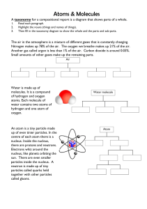 Atoms and Molecules (1)