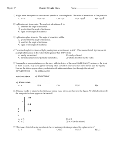 Ch23 Light Rays