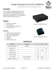 Voltage Clamping Sensor VCS600V5Vx
