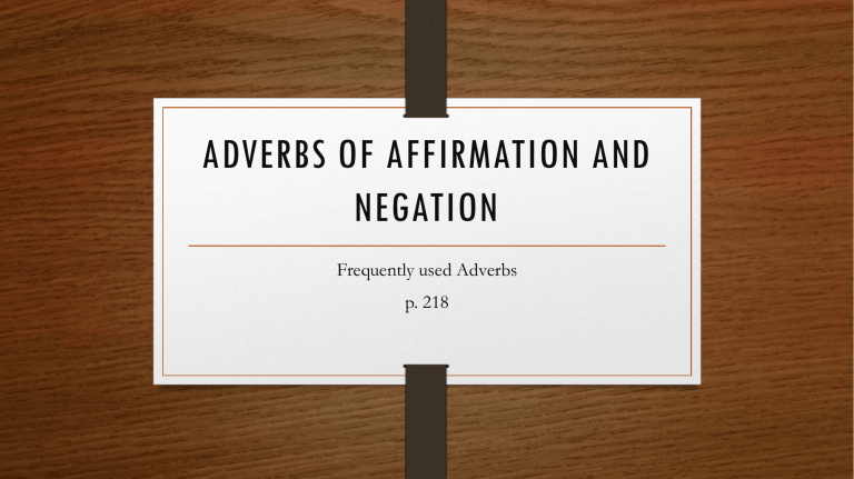 adverbs-of-affirmation-and-negation