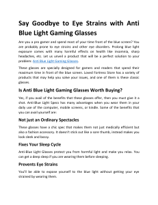 Anti Blue Light Gaming Glasses