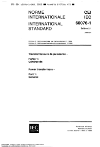 IEC 60076 1 Power transformers General