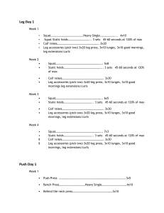 Push Pull Legs Split
