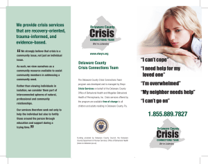 DCCCT Crisis Brochure 