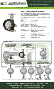 Metal Tube Rotameter (SDMT Series)