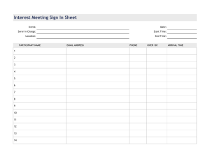 Interest Meeting Sign In Sheet - MeetingSignIn