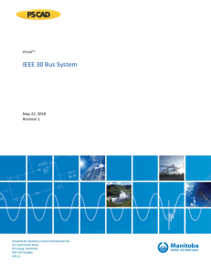ieee 30 bus technical note