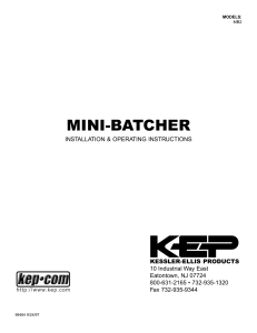 KEP-MB2-MINI-Batcher-Manual