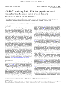 dSPRINT: predicting DNA, RNA, ion, peptide and small molecule interaction sites within protein domains