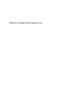 Patterns-for-Beginning-Programmers