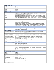 cheetsheet testing tools