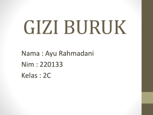 GIZI BURUK