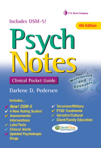 (Davis's Notes) Darlene D. Pedersen - PsychNotes  Clinical Pocket Guide, 4th Edition-F.A. Davis Company (2013)