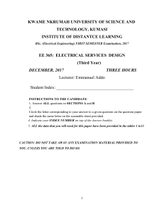 EE 365 EXAMS DECEMBER  2017+answers