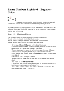 Binary Numbers Explained