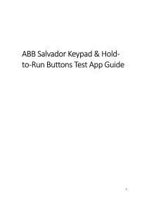 ABB Salvador Keypad Buttons Test App Guide