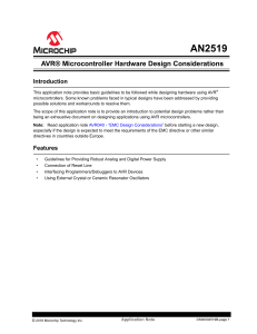 AN2519-AVR-Microcontroller-Hardware-Design-Considerations-00002519B