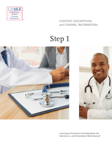 Contents of USMLE Step1