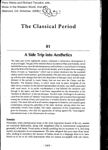 Weiss & Taruskin, Classical Aesthetics
