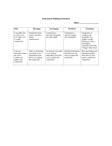 Making Connections rubric