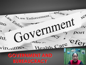 Module 3 GOVERNMENT AND BUREAUCRACY