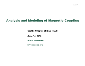 Analysis and Modeling of Magnetic Coupling
