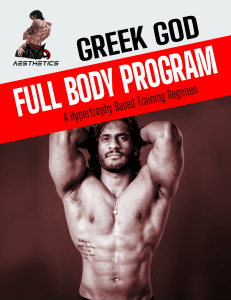 Greek God Full Body Program
