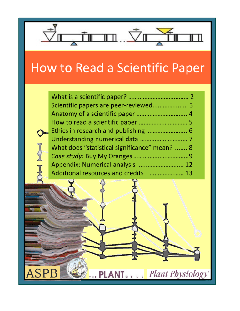 How To Read A Scientific Paper