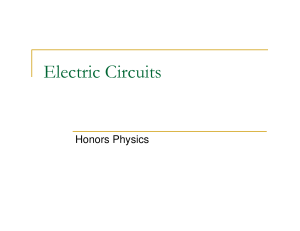 Electric current honors physics