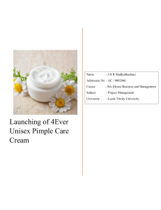 Launching a new Cosmetic  Product pdf