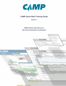 CAMP Quick-Start Training Guide v.1