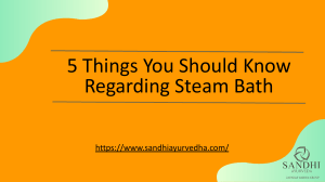 5 Things You Should Know Regarding Steam Bath