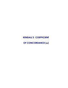 Kendall's Coefficient-converted