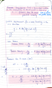 Acoustic Impedance & Wave Properties Notes