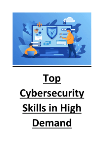 Top Cybersecurity Skills in High Demand