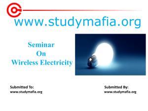 Wireless-Electricity-PPT