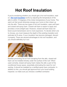 Hot Roof Insulation