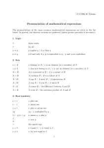 Vaeliaho H. - Pronunciation of mathematical expressions in English (1999)