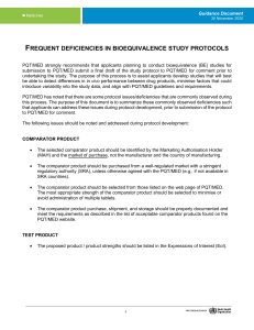 Frequent-Deficiencies BE-Protocols Nov2020